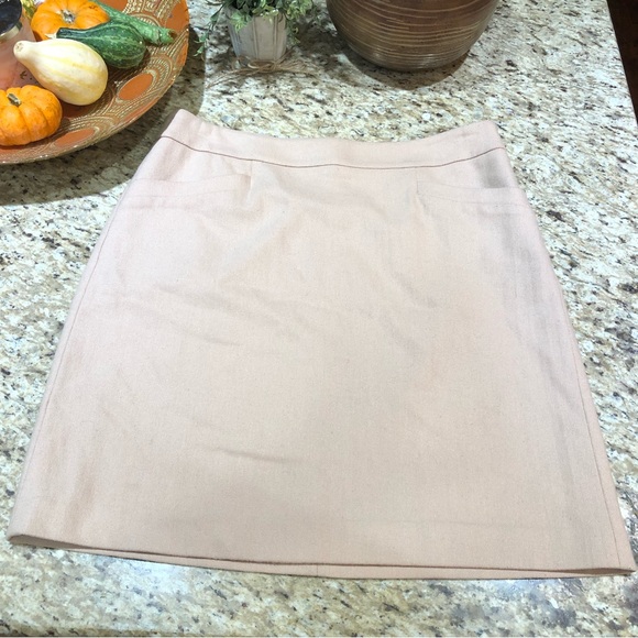 Ann TaylorWool Blend Tan A-line Skirt 8 - Picture 2 of 8